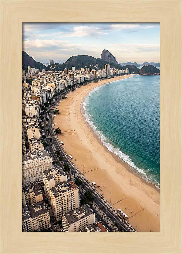 Aerial Perspective Of Copacabana Beach