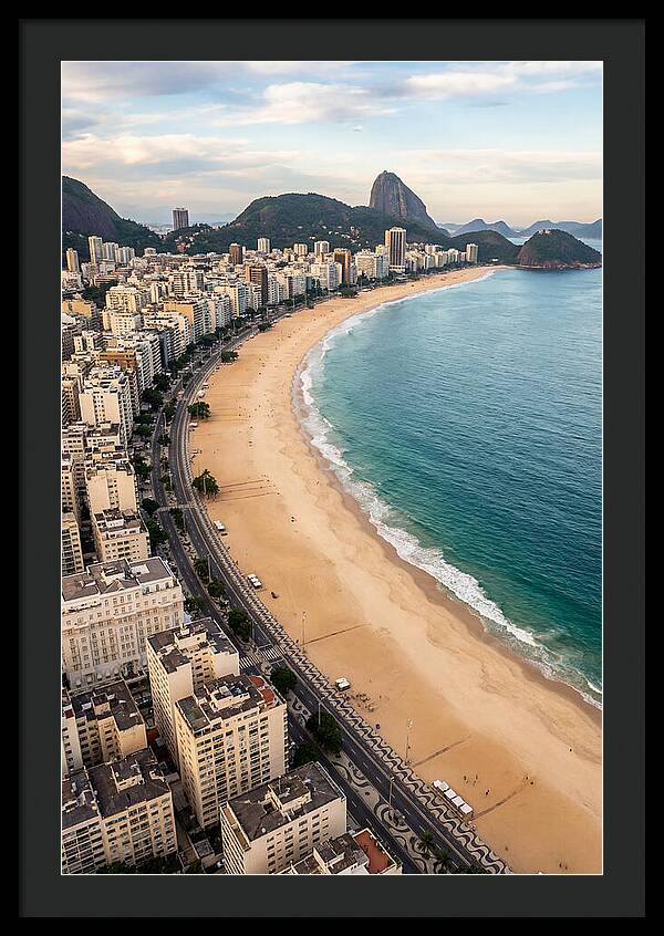 Aerial Perspective Of Copacabana Beach