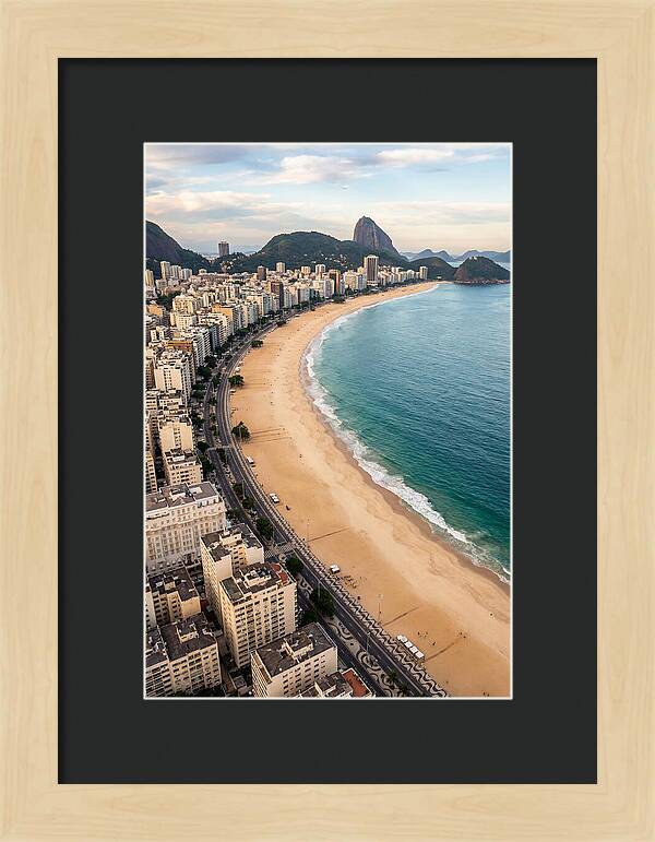 Aerial Perspective Of Copacabana Beach