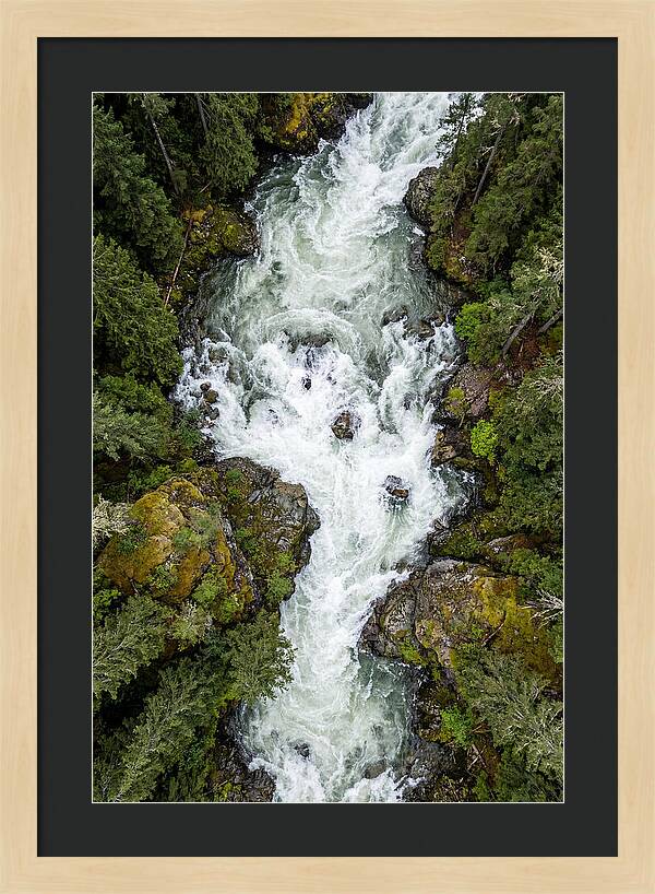 Aerial Perspective Of River Rapids