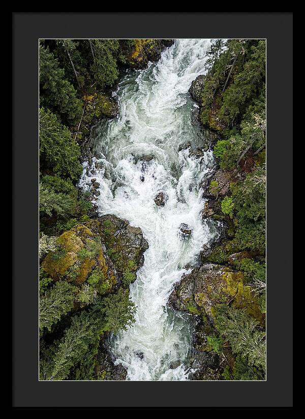 Aerial Perspective Of River Rapids