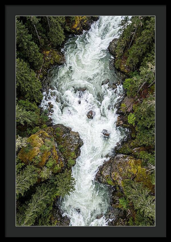 Aerial Perspective Of River Rapids