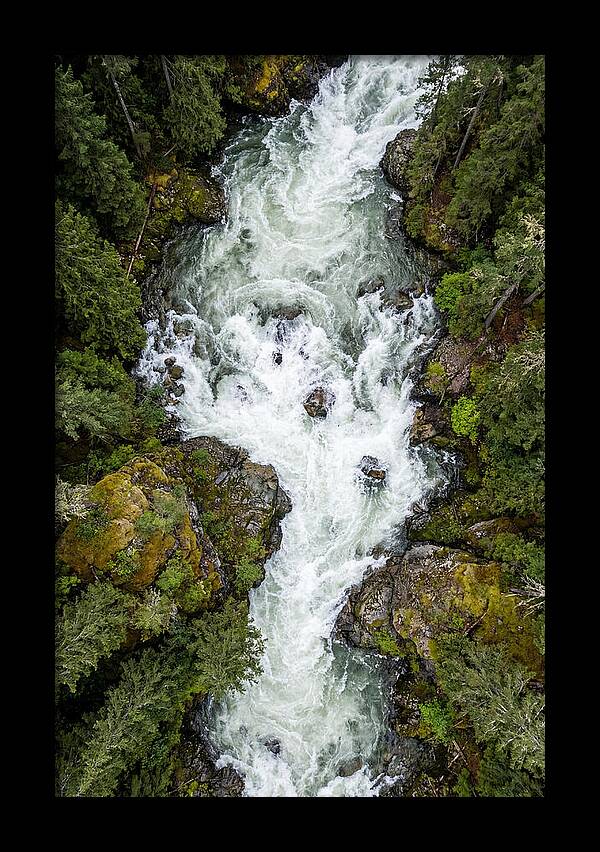 Aerial Perspective Of River Rapids