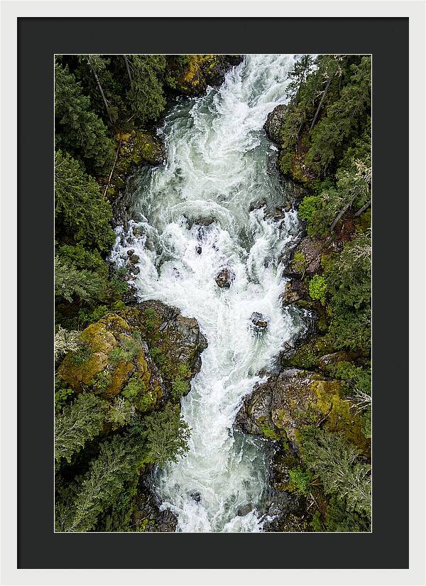 Aerial Perspective Of River Rapids