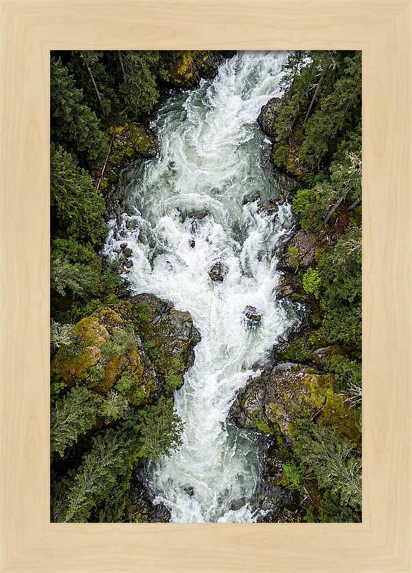 Aerial Perspective Of River Rapids