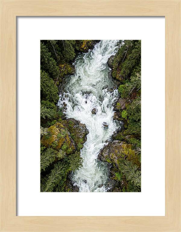 Aerial Perspective Of River Rapids