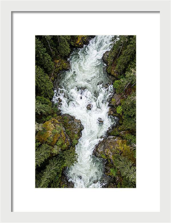 Aerial Perspective Of River Rapids