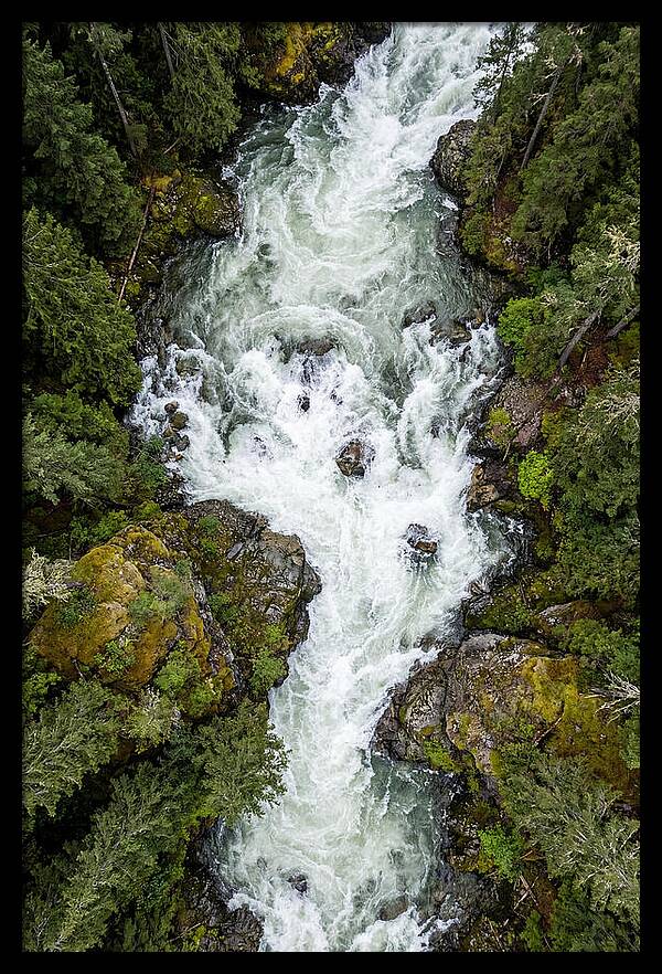 Aerial Perspective Of River Rapids