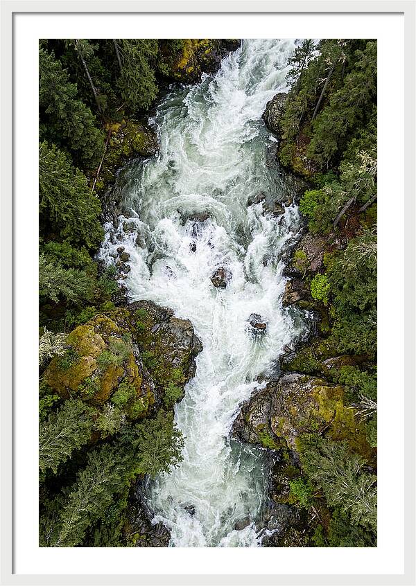 Aerial Perspective Of River Rapids