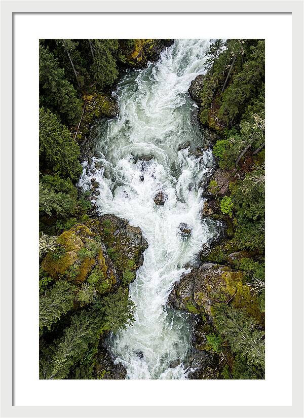 Aerial Perspective Of River Rapids
