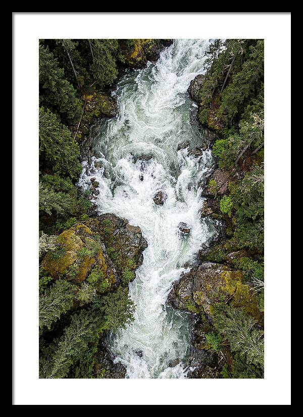 Aerial Perspective Of River Rapids