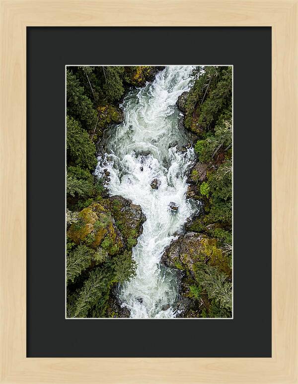 Aerial Perspective Of River Rapids