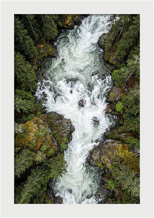 Aerial Perspective Of River Rapids