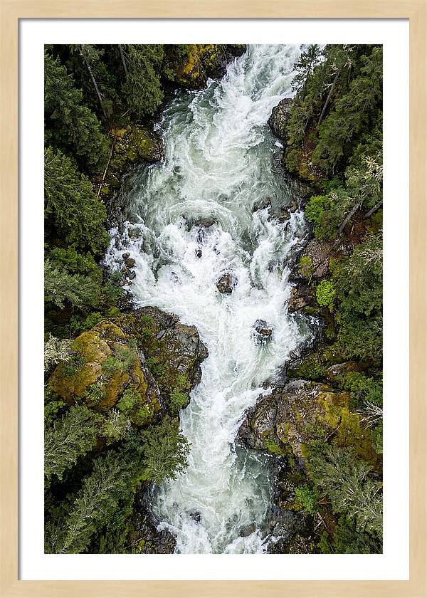 Aerial Perspective Of River Rapids