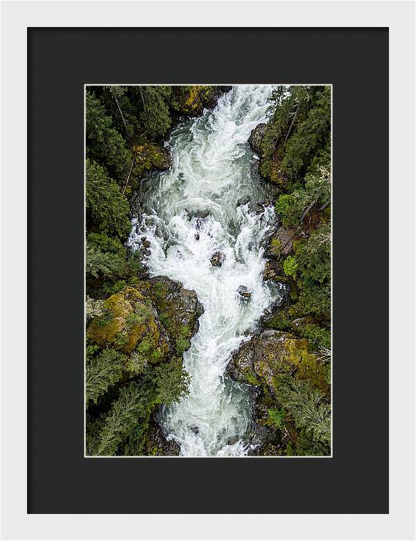 Aerial Perspective Of River Rapids
