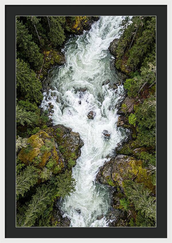 Aerial Perspective Of River Rapids