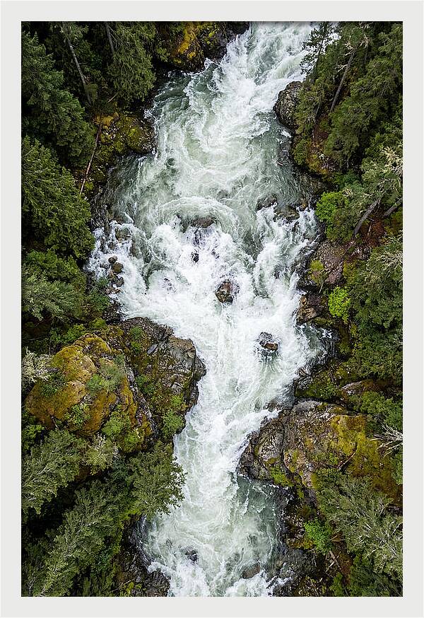 Aerial Perspective Of River Rapids