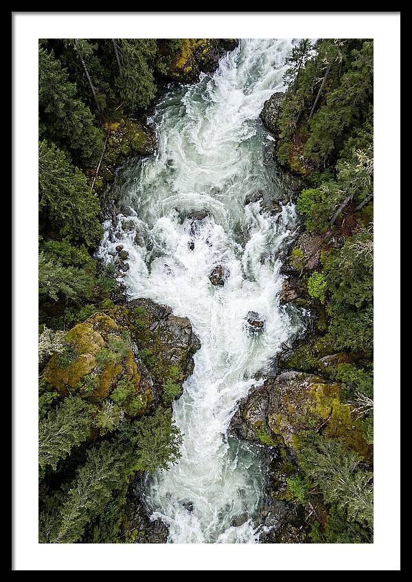 Aerial Perspective Of River Rapids