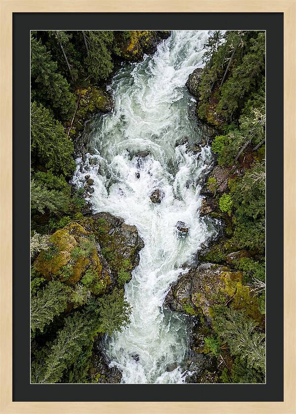 Aerial Perspective Of River Rapids