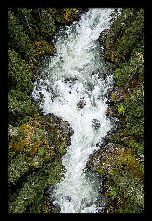 Aerial Perspective Of River Rapids