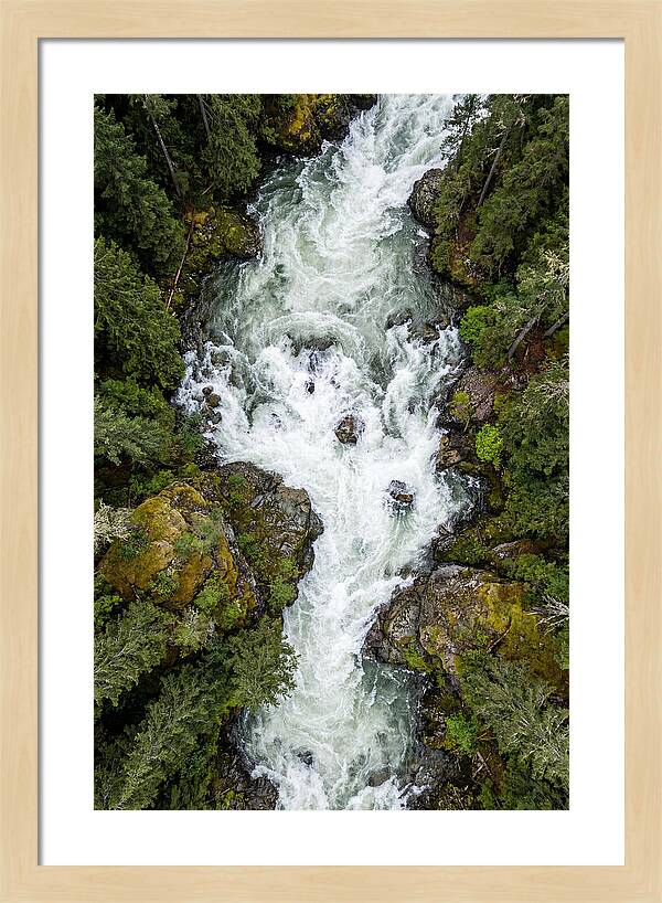 Aerial Perspective Of River Rapids