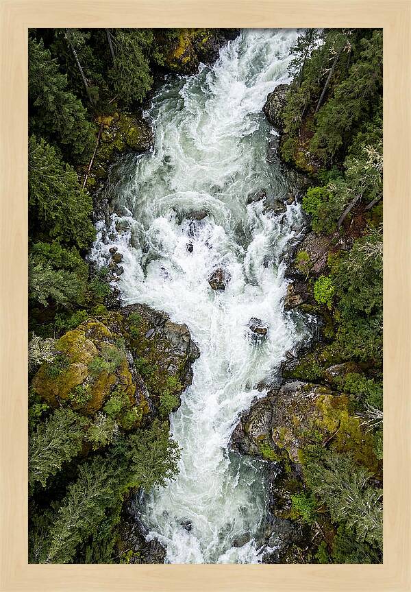 Aerial Perspective Of River Rapids