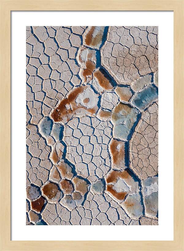 Aerial Perspective Of Salt Flats