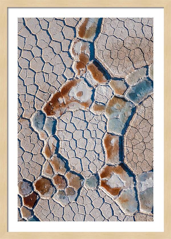 Aerial Perspective Of Salt Flats