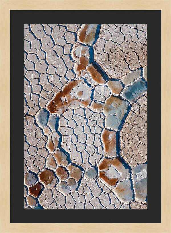 Aerial Perspective Of Salt Flats