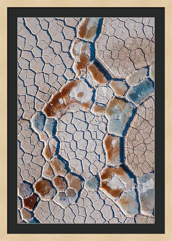 Aerial Perspective Of Salt Flats