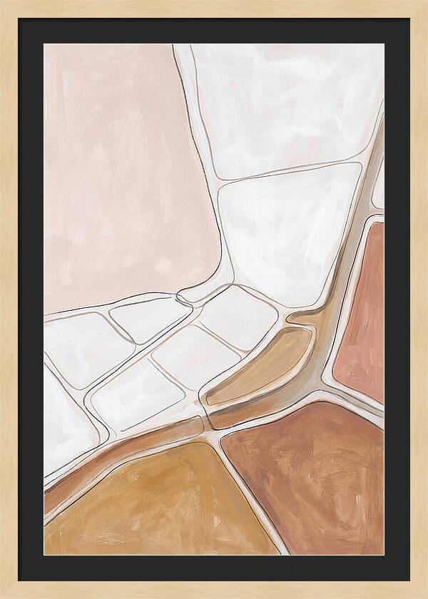 Aerial Salt Field Abstract