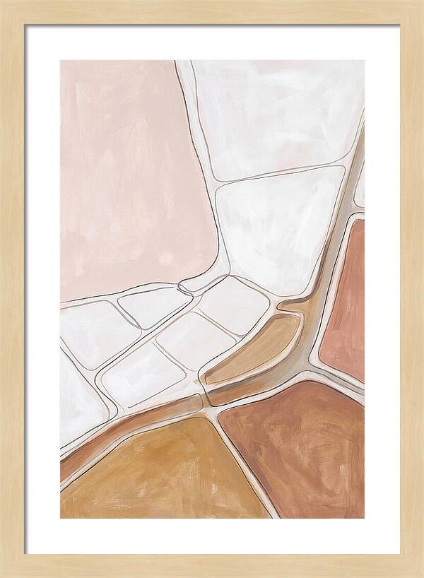 Aerial Salt Field Abstract