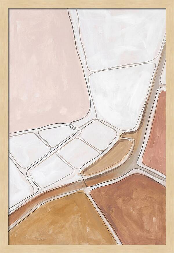 Aerial Salt Field Abstract