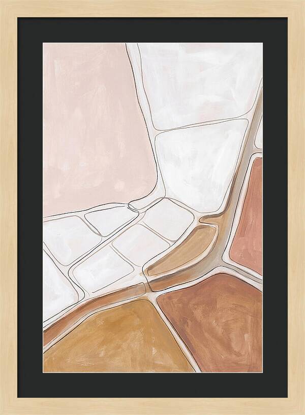 Aerial Salt Field Abstract