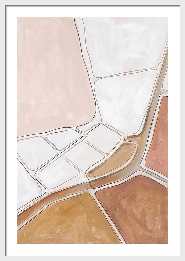 Aerial Salt Field Abstract