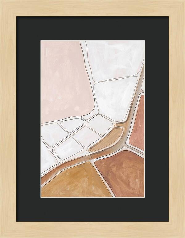 Aerial Salt Field Abstract
