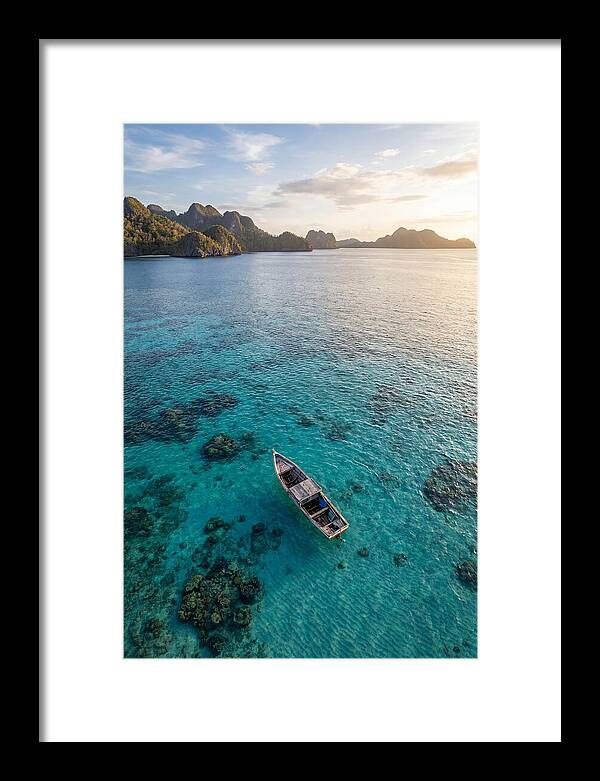 Aerial View Of A Serene Boat
