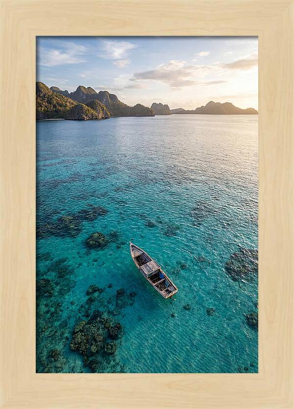 Aerial View Of A Serene Boat