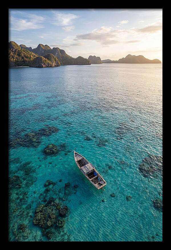 Aerial View Of A Serene Boat