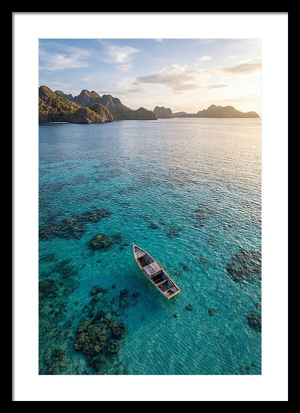 Aerial View Of A Serene Boat