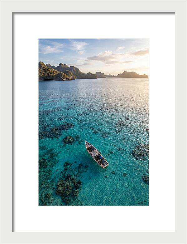 Aerial View Of A Serene Boat
