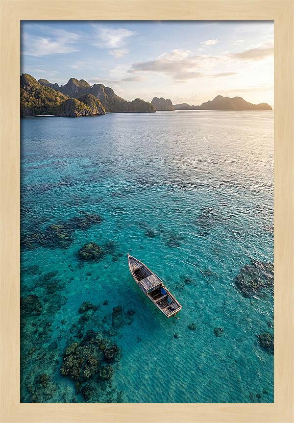 Aerial View Of A Serene Boat