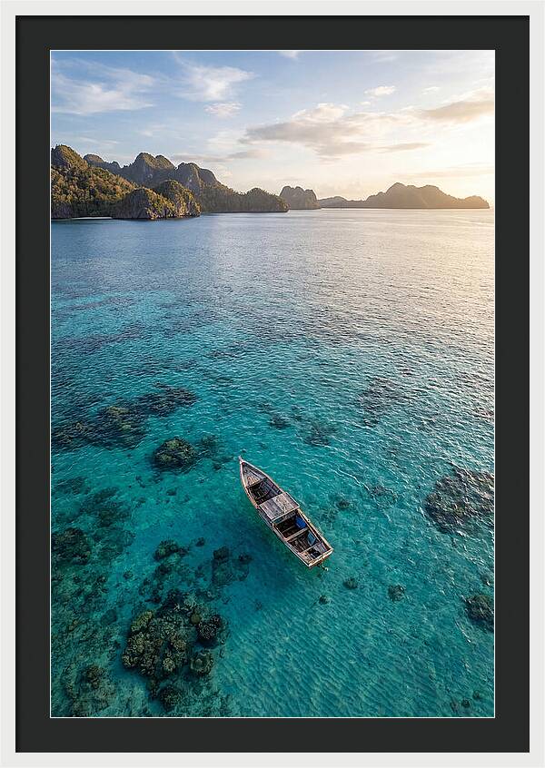 Aerial View Of A Serene Boat