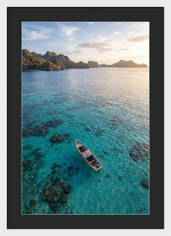 Aerial View Of A Serene Boat