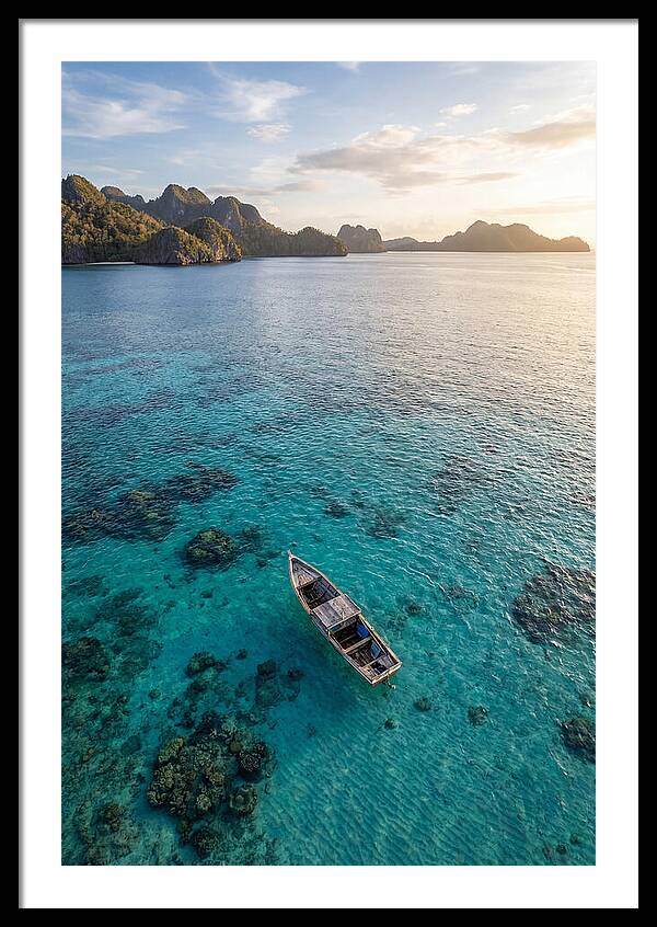 Aerial View Of A Serene Boat