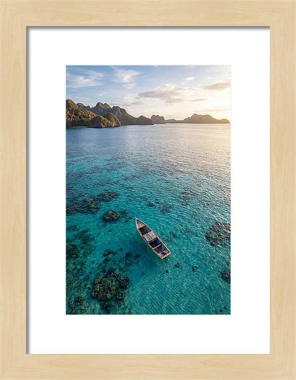 Aerial View Of A Serene Boat
