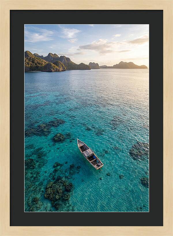 Aerial View Of A Serene Boat