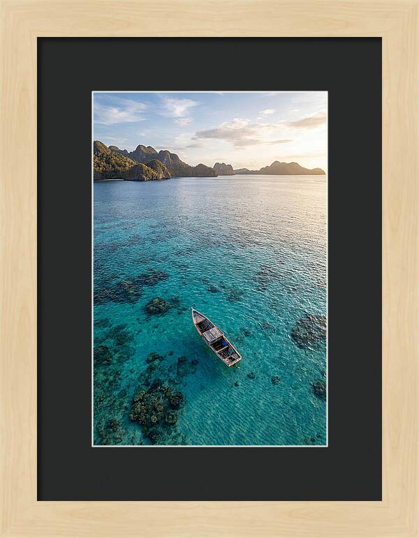 Aerial View Of A Serene Boat