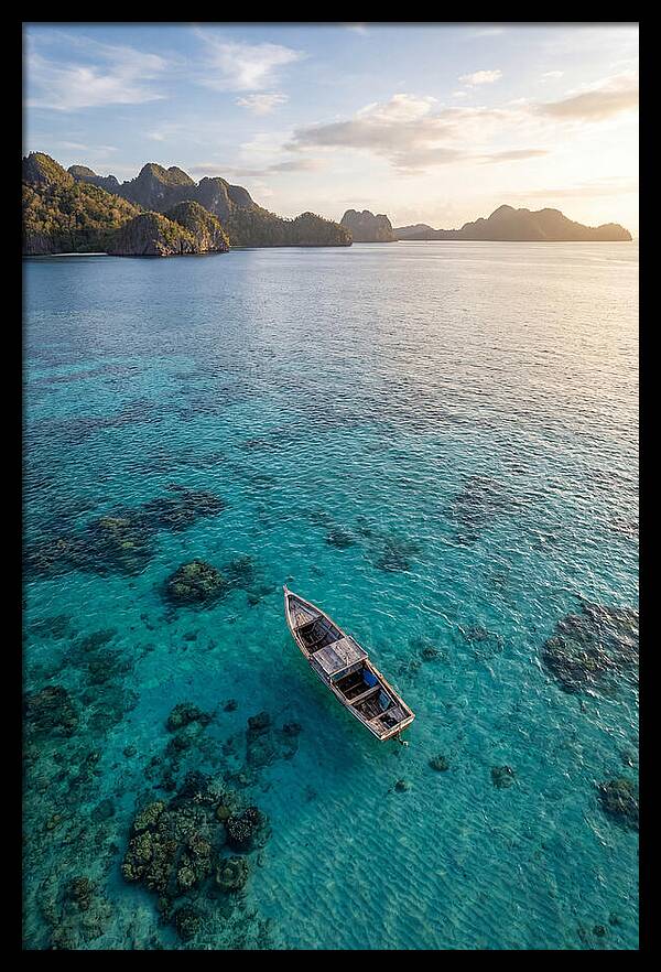 Aerial View Of A Serene Boat