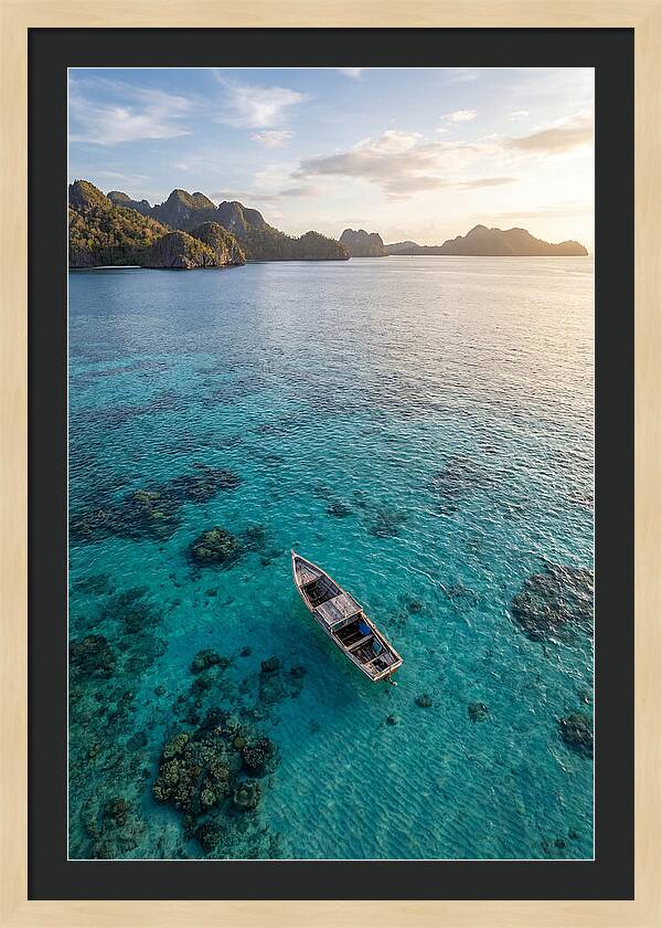 Aerial View Of A Serene Boat